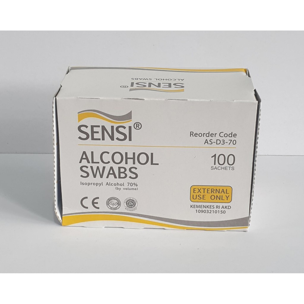 ALKOHOL SWAB SENSI / ALCOHOL SWABS / TISU ALKOHOL