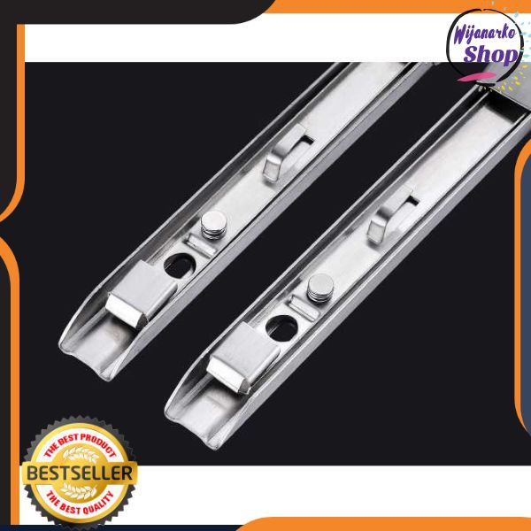 XIDA Bracket Engsel Siku Stainless Steel Load 65kg 12 / 14 Inch 2 PCS JM007 PRT11