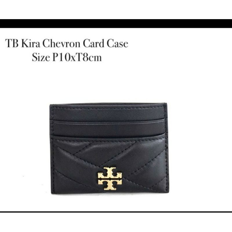 Card Case wanita Tory Burch kira Chevron ORI
