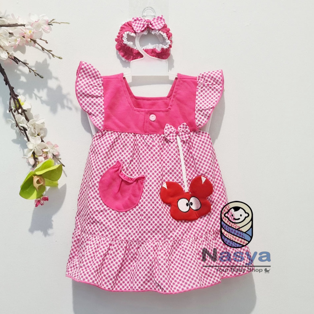 [P-067] Dress Bayi (0-6 bulan) Bayi Perempuan Motif Karakter