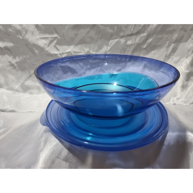 Blue elengenzia bowl,1,5liter tupperware