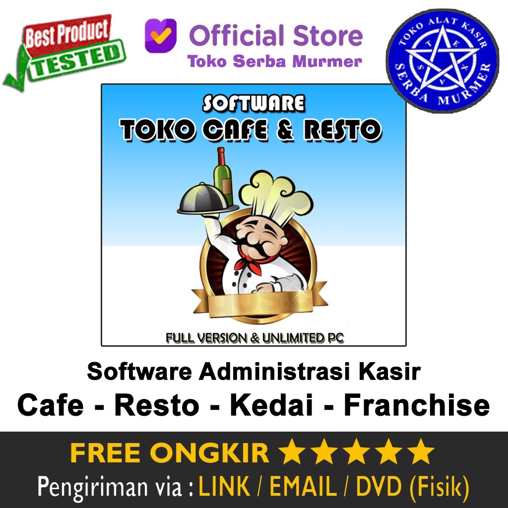 Software Program Aplikasi POS Kasir Cafe Resto Kedai Restoran Warung Depot Food Center Corner