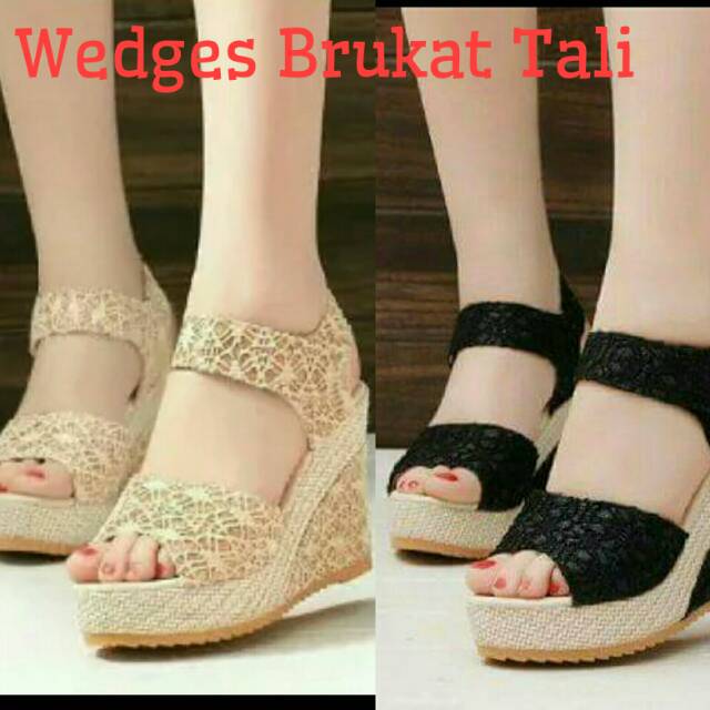 NunuLisaTan - Termurah Sale Aneka Wedges Wanita 7cm