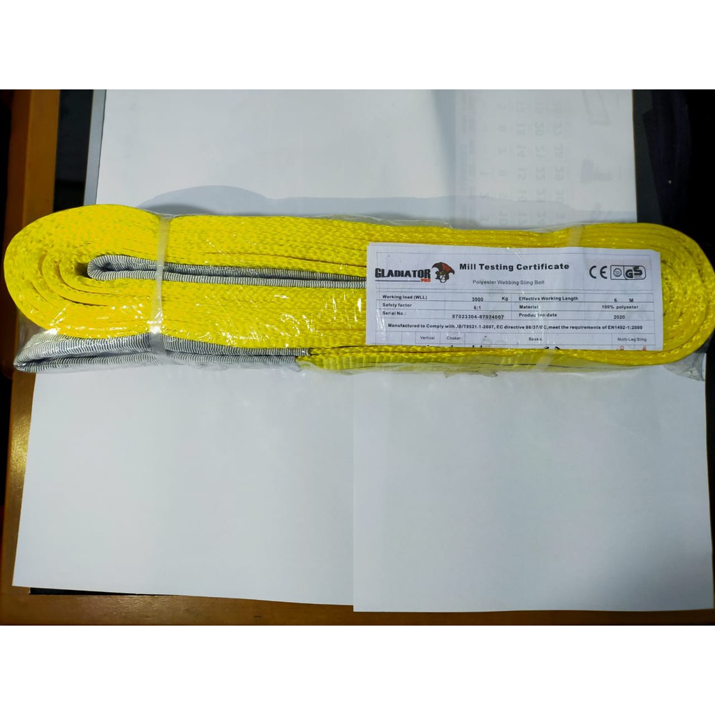 Webbing Sling 3 Ton x 6 Meter / Lifting Belt / Tali Angkat