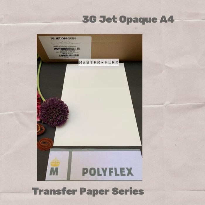 

Terlaris Transfer Paper 3G Jet Opaque A4 Made in USA untuk kaos gelap Termurah Elegan