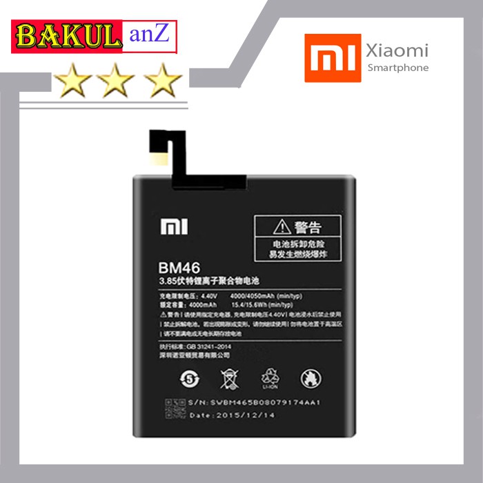 Baterai Batre Xiaomi Redmi Note 3 Redmi Note 3 Pro - HP Redmi Note3 BM46