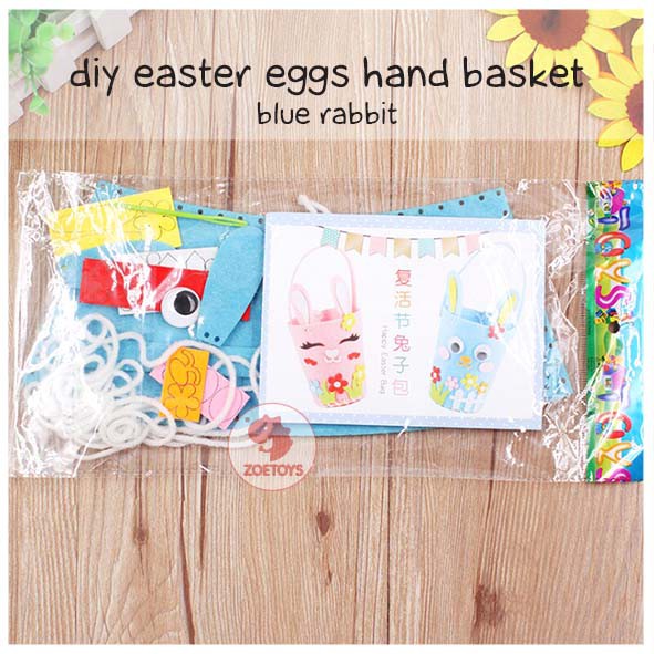 Zoetoys DIY Easter Bag Hand Basket | Hampers Art and Craft Halloween Cari Bingkisan Paskah