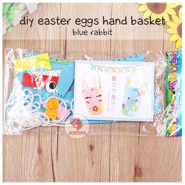 Zoetoys DIY Easter Bag Eggs Hand Basket Halloween | Hampers Art and Craft Tas Paskah | Cari Bingkisan Hampers