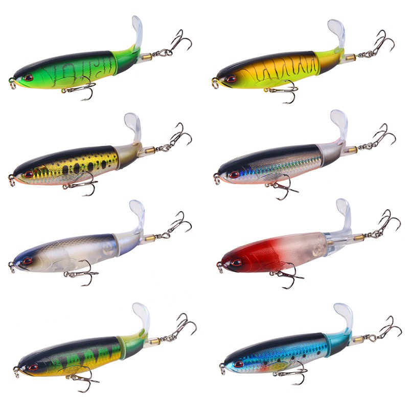 Umpan Pancing Popper Fishing Lure Bentuk Ikan Long Tall 15G - Silver