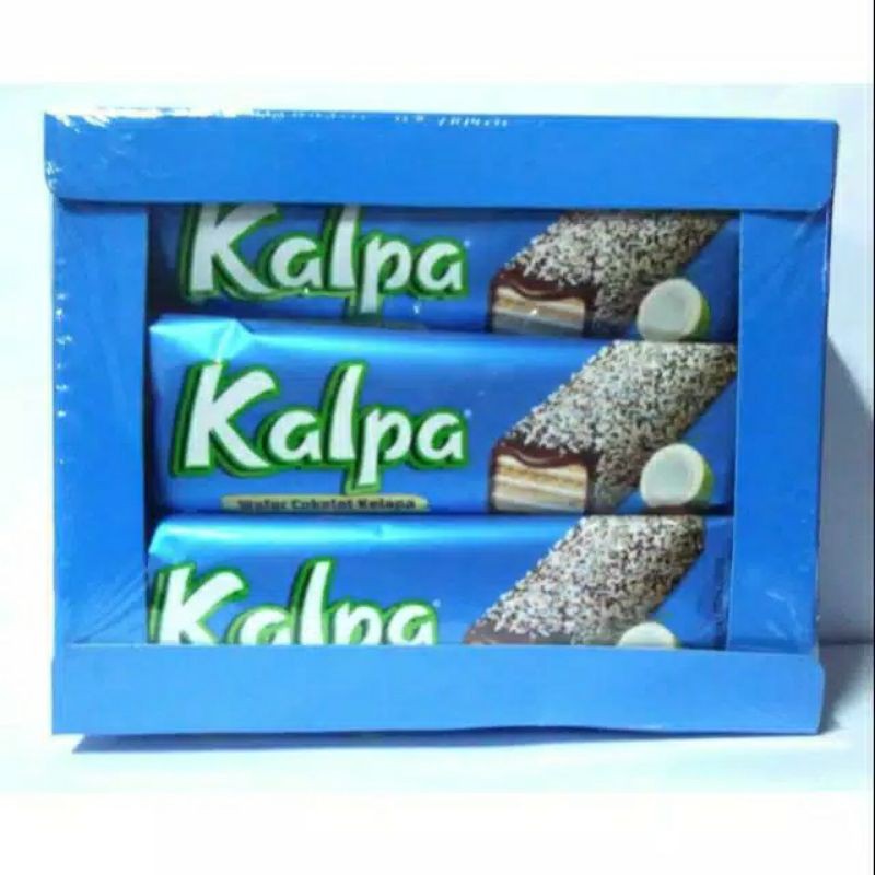 Wafer Cokelat Kelapa Kalpa box isi 12 pcs