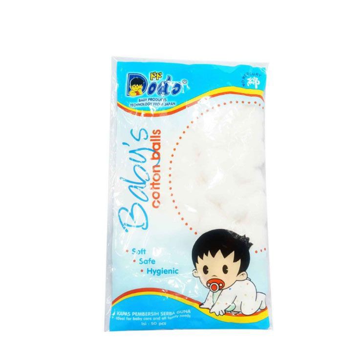 Dodo Cotton Balls Ball Kapas Bola Bulat Bayi isi 50 pcs