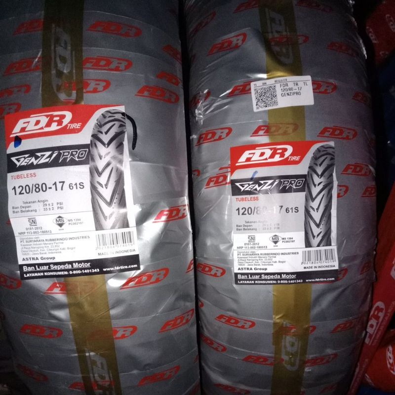 Ban FDR genzi pro ukuran 120/80-17