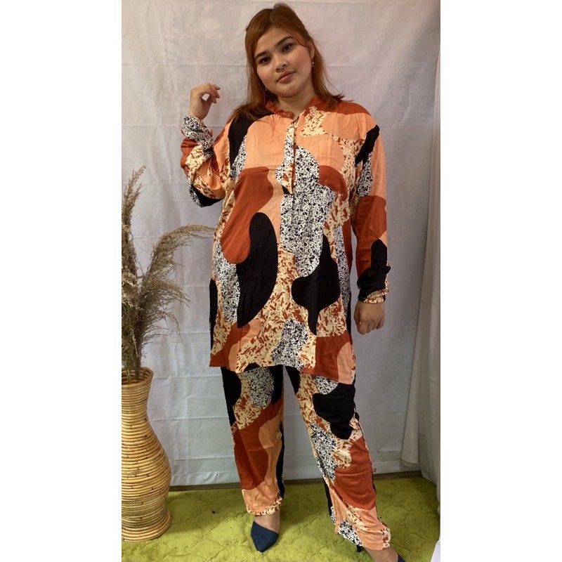 setcel jumbo Homeset Long Tunik Aurel JUMBO 120 130 140 150