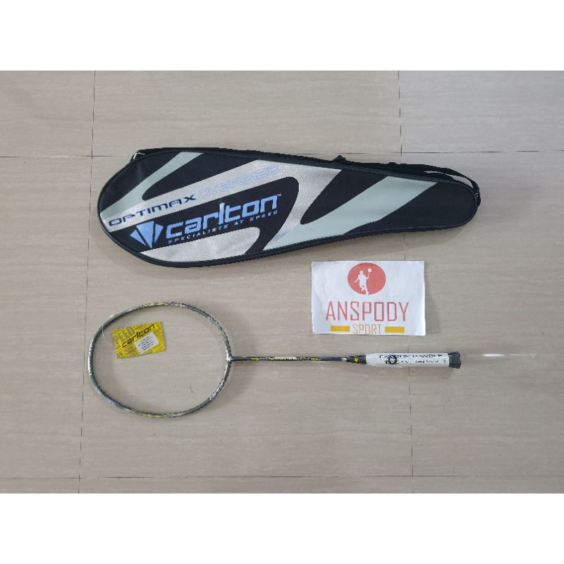 RAKET BADMINTON CARLTON OPTIMAX VIPER 9.3 OVERSIZE FULL CARBON HANDLE