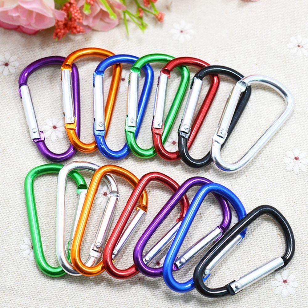 Nanas5/10pcs Gesper Panjat Peralatan Baru 7-warna Carabiner Paduan Aluminium