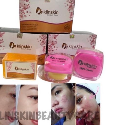 ۩ []PAKET SKINCARE CREAM KLINSKIN BEAUTY CARE ORIGINAL ADA HOLOGRAM[Pembersih Wajah] ♠