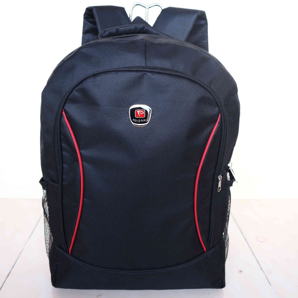 Tas Ransel Punggung HItam Bagus Keren Sekolah Kece Murah Anak SD SMP SMA Kuliah Kerja Kantor