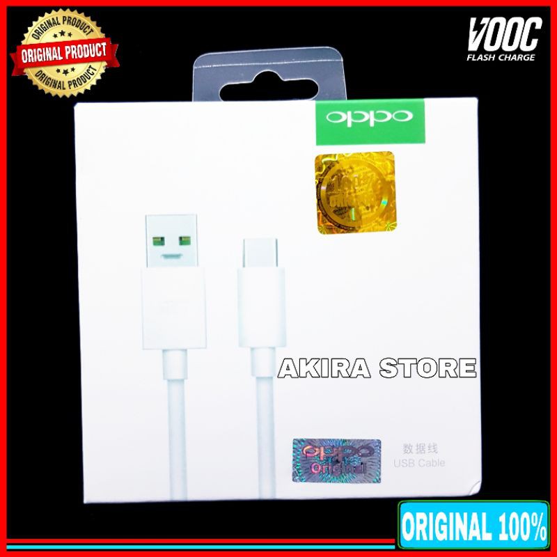 Kabel Data Oppo Vooc USB Type C Original 100% Fast Charging Flash Charging