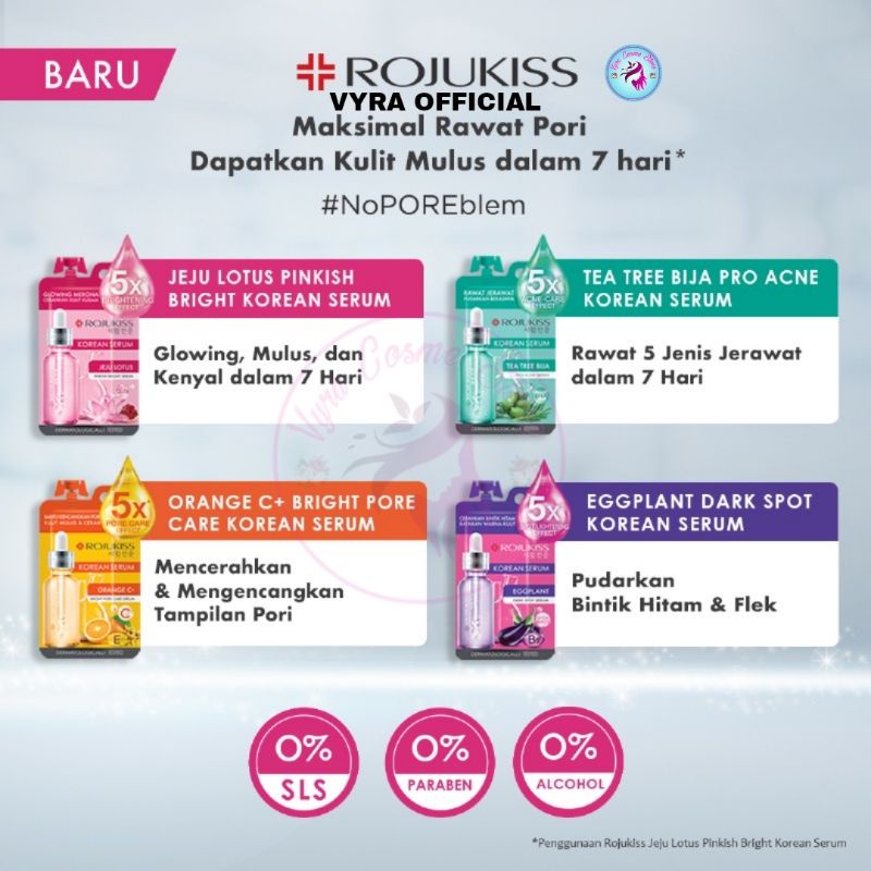 ROJUKISS Serum 8ml / Serum Wajah / Serum Anti Acne