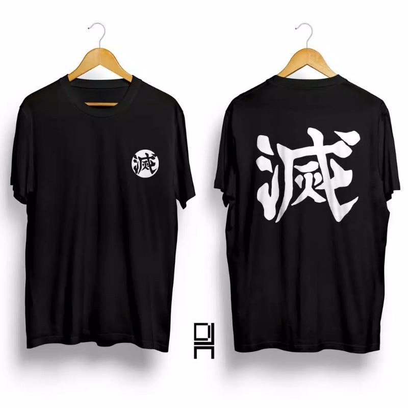 kaos distro anime logo KIMETSU NO YAIBA anime terbaru tshirt keren premium