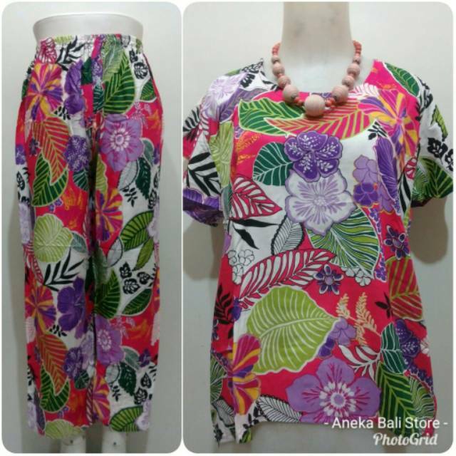 Piyama babydoll  U-XL, Setelan celana Panjang, baju tidur,pakaian wanita, setelan kulot bali murah