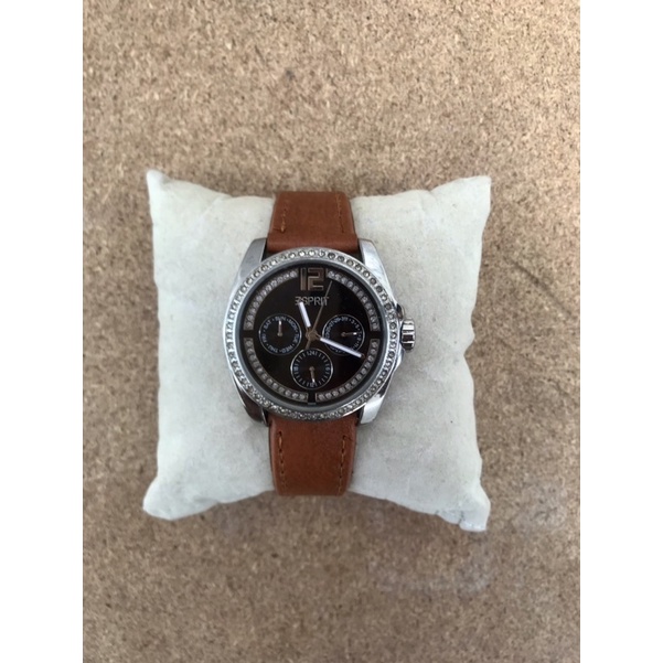 Jam Tangan Wanita Esprit Klasik Style Stainless Steel Bekas Second Preloved Aksesoris Fashion Analog