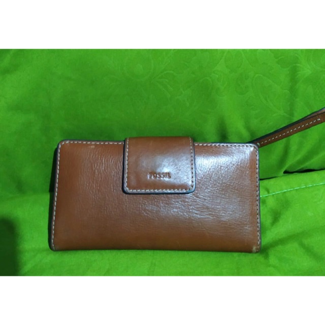 Dompet walet fossil logan RFID tab clutch