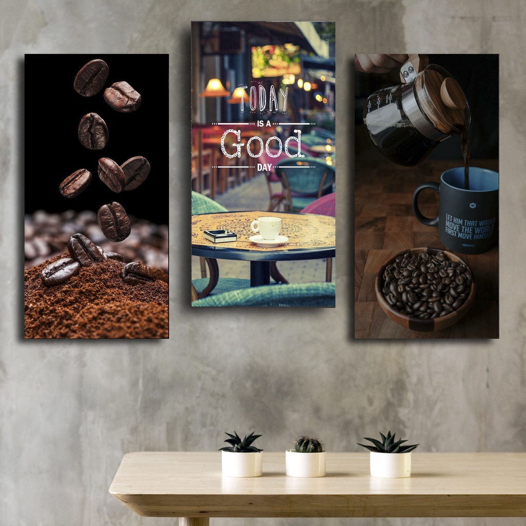 HIASAN DINDING KOPI CAFE COFFEE QUOTE WALL DECOR HIASAN DINDING DEKORASI RUMAH