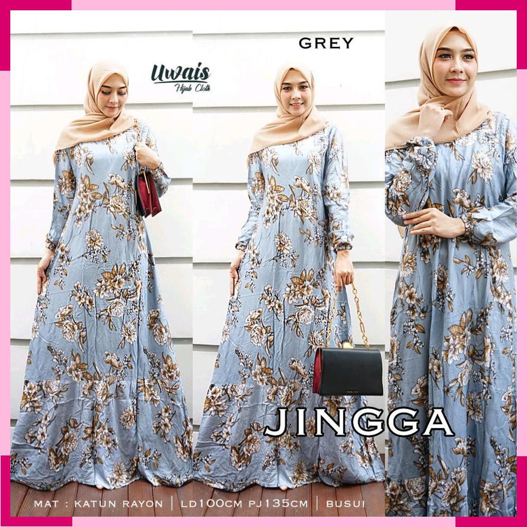 DRESS GAMIS MOTIF. FASHION MUSLIM WANITA. BY UWAIS