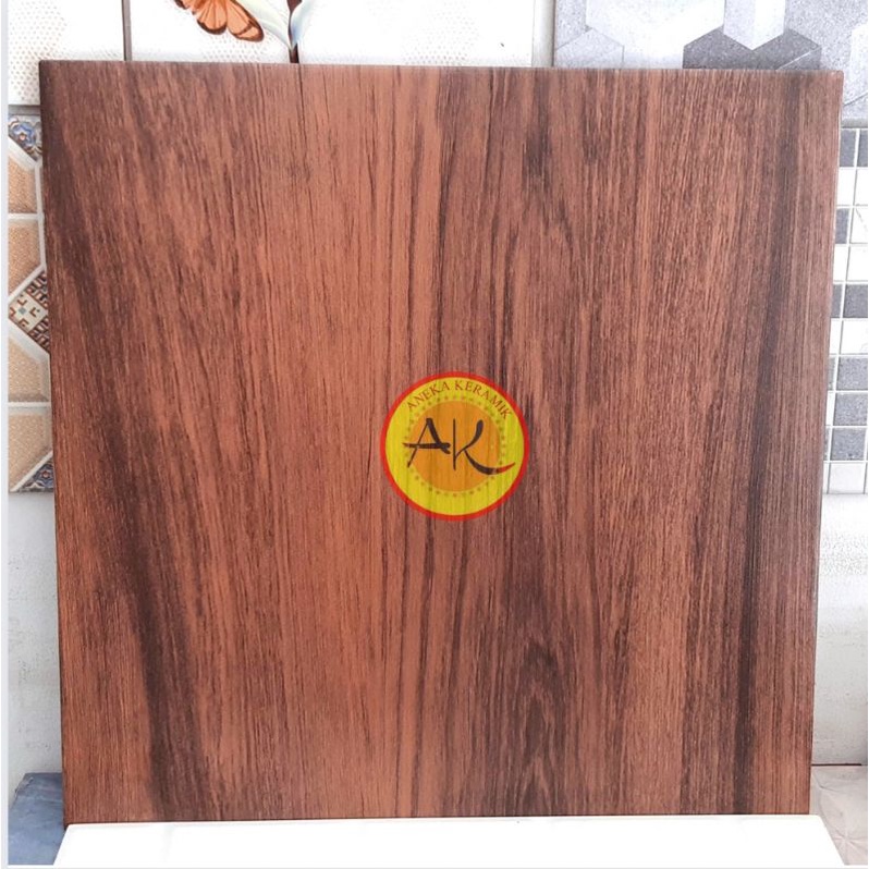 Keramik Lantai Teras Garasi Tangga Kasar Motif Urat/Serat Kayu Timbul Matt 50x50 KIA-HD Ferrara Brow