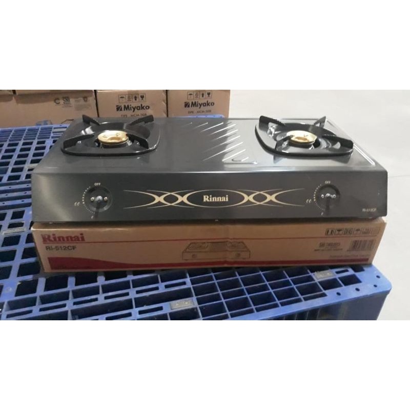 kompor gas rinnai 2 tungku RI-512 CF / kompor gas Rinnai RI 512cf / ri512cf