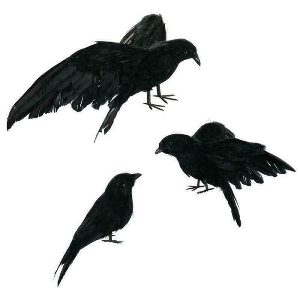 Top Halloween Alat Peraga Hias Baru Black Crow