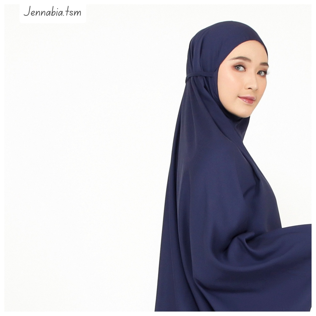 JENNABIA - Mukena Dewasa Polos Katun Premium Traveling Murah