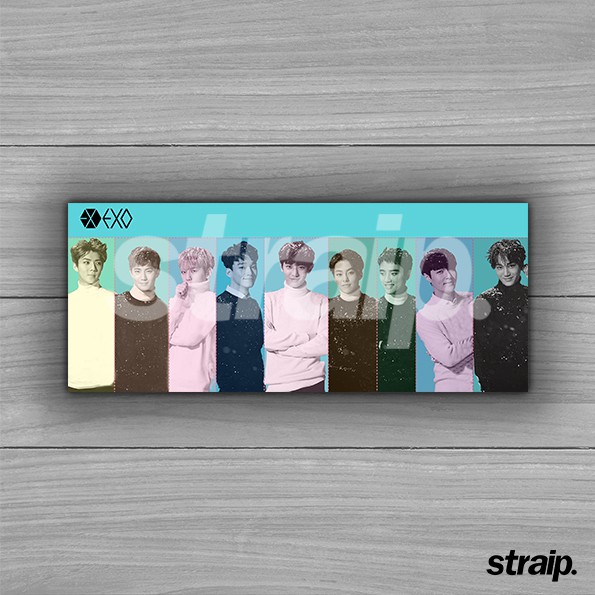 POSTER SIGN KAYU KPOP - EXO