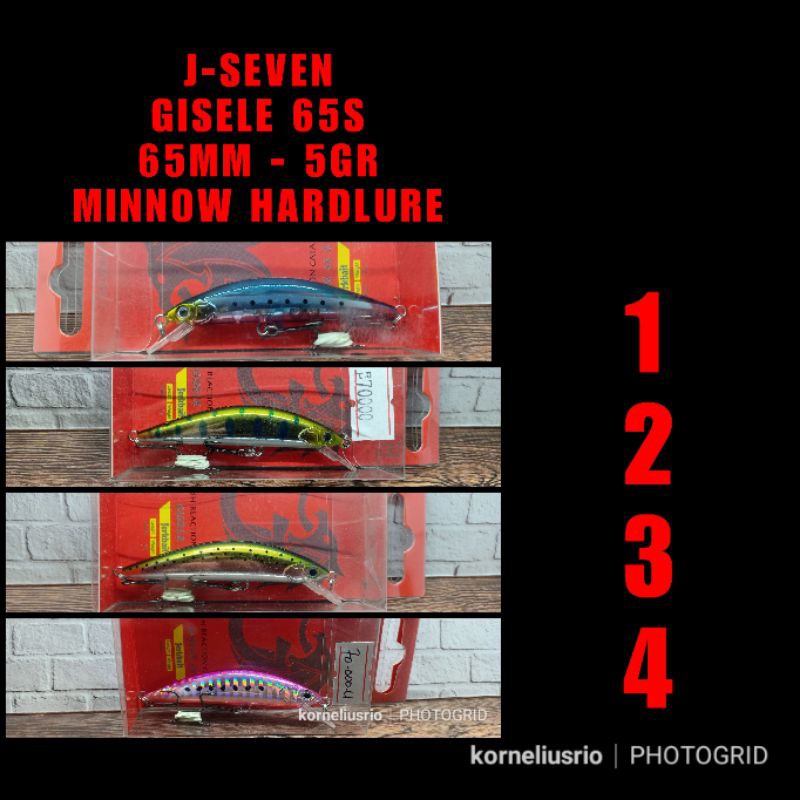 (SISA VARIAN NO 1 - BLUE SARDINE) J-SEVEN GISELE JERK BAIT HARD LURE UMPAN IKAN HARDLURE UMPAN TENGG