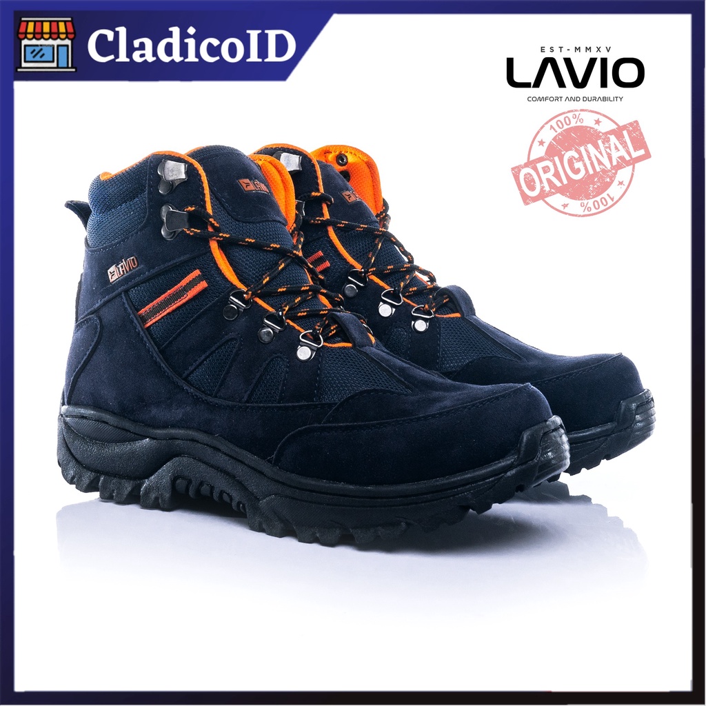 Sepatu Safety Boots Tinggi Pria Lavio Geneva High REQUEST TANPA UJUNG BESI Kerja Lapangan Model Terbaru Outdoor Proyek Mendaki Gunung