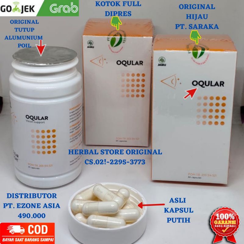 OQULAR ASLI ORIGINAL OBAT MATA MINUS RABUN SILINDER KATARAK BPOM