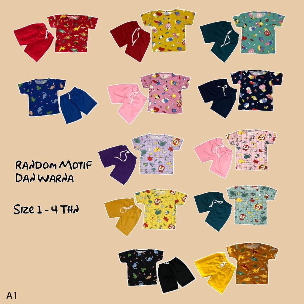 Setelan Anak Motif Unisex Animal