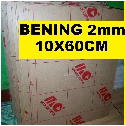 

Acrylic - Akrilik - Bening merk MARGA CIPTA tebal 2mm ukuran 10x60cm