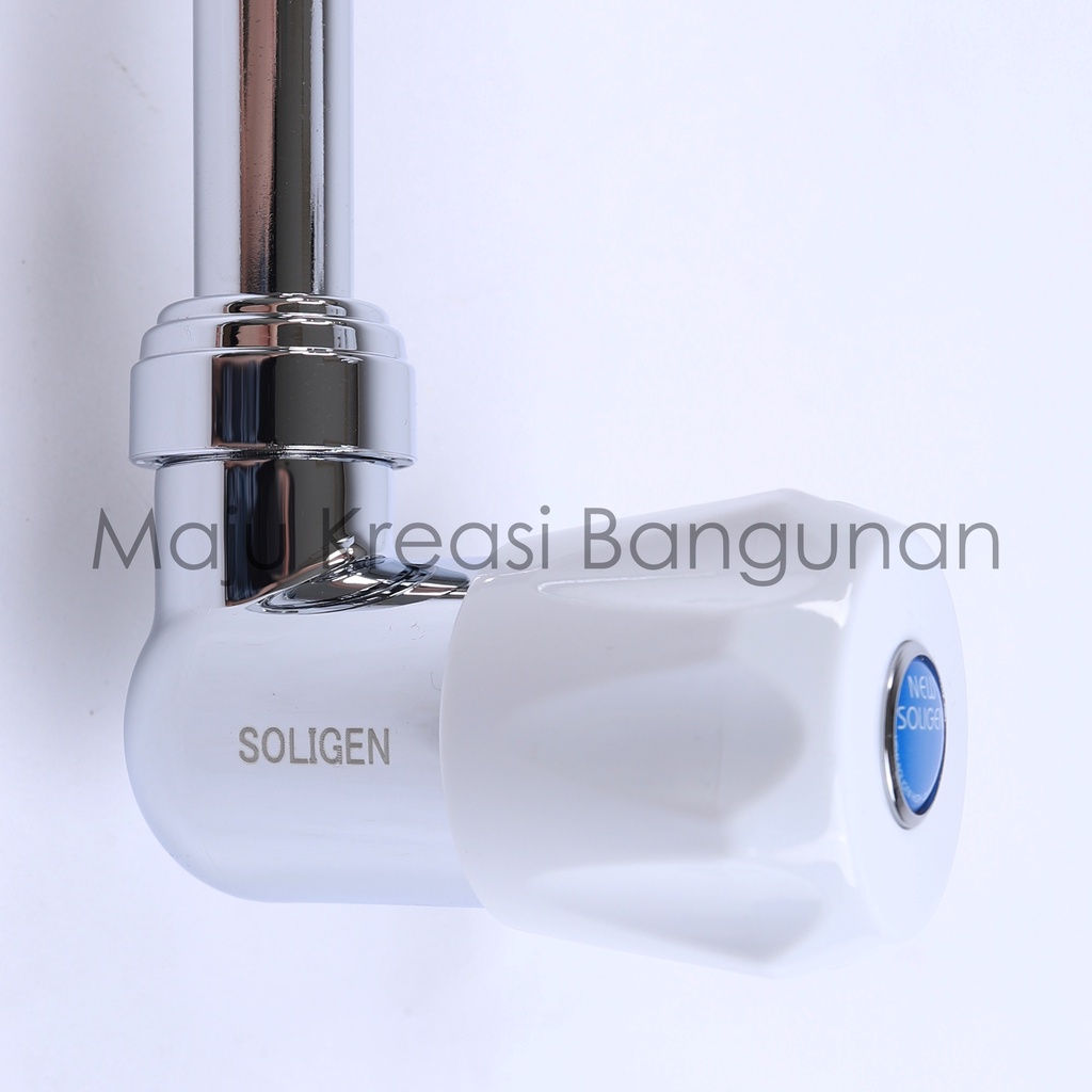 Kran Angsa Fleksibel NEW SOLIGEN PVC Chrome Keran Cuci Piring Tembok Sink WS2 WS2B WS2W Flexible