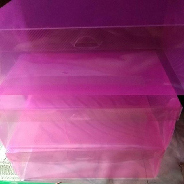 Kotak Tempat Sepatu Plastik Transparan