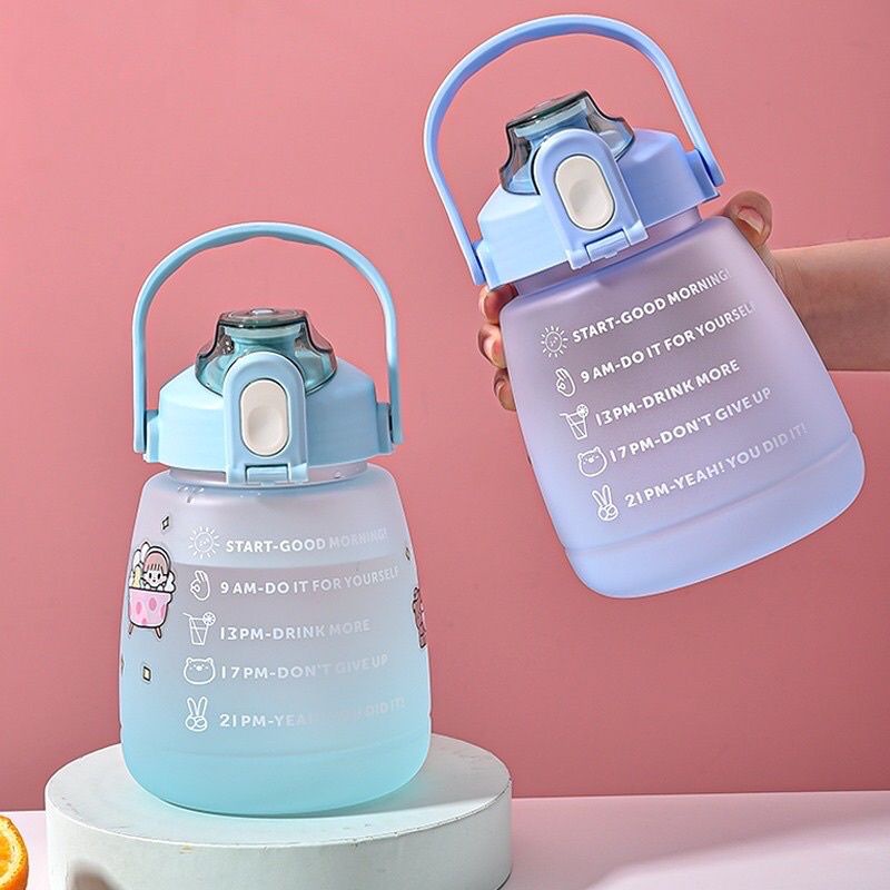 BOTOL MINUM ANAK GEMAS RAINBOW  | BOTOL MINUM ANAK | BOTOL VIRAL 1.2L