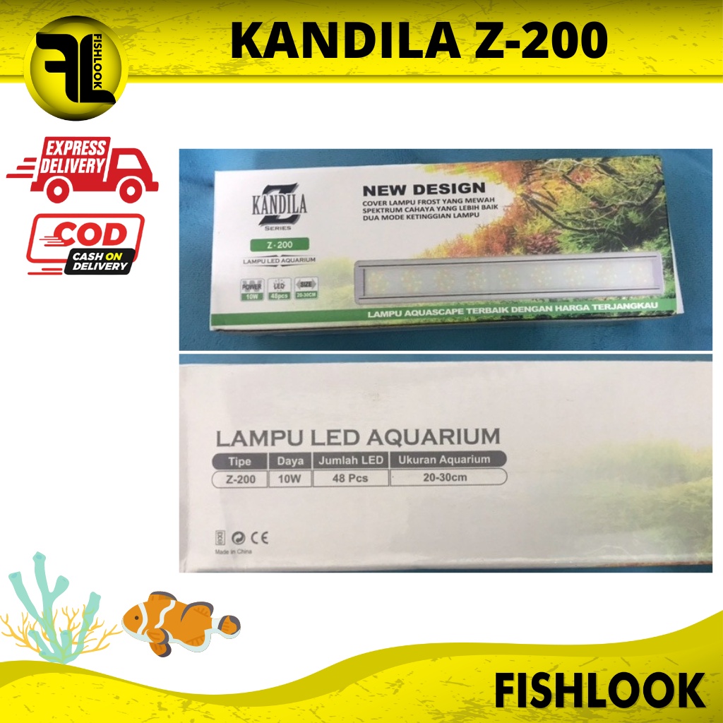 LAMPU KANDILA LED Z200 Z-200 10W AQUARIUM AQUASCAPE