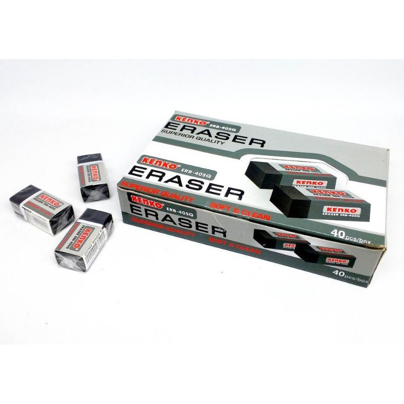 

Penghapus Kenko/Eraser Kenko Hitam/Penghapus Big/Stip Big 1 pack isi 40 pcs
