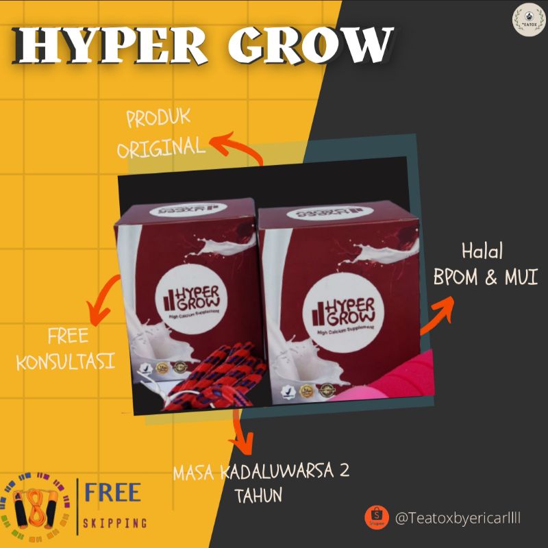 

￼HARGA DISTRIBUTOR! HYPERGROW ORIGINAL PENINGGI BADAN PENAMBAH TINGGI BADAN SUPER GROW UP