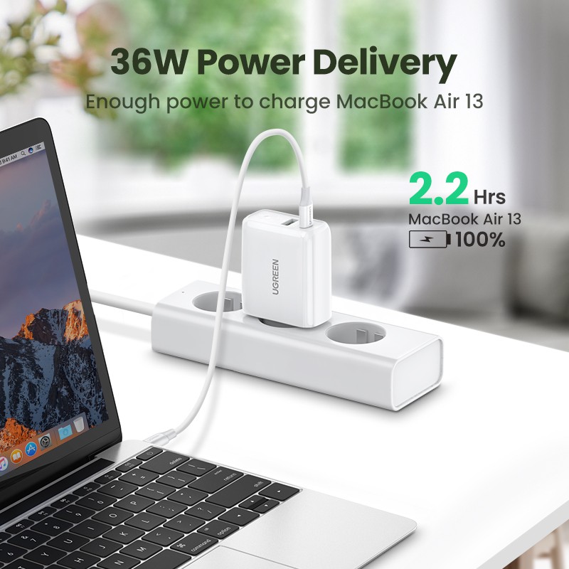 【Stok Produk di Indonesia】Ugreen Kepala Charger USB 3.0 Tipe-C PD Fast Charging 4.0 3.0 Untuk iPhone 14 / 13pro max / 11