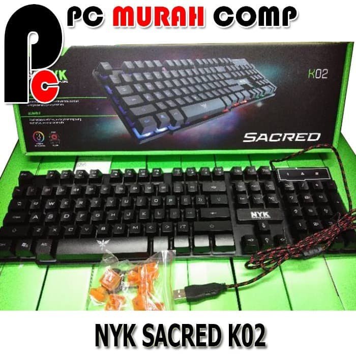 Keyboard Gaming Murah NYK K-02 FULLSIZE RGB LED Backlight