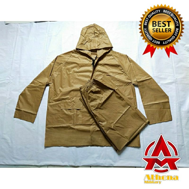 Jas Hujan Setelan Beway warna Biru navy, Hijau Army, Cream/Khaki