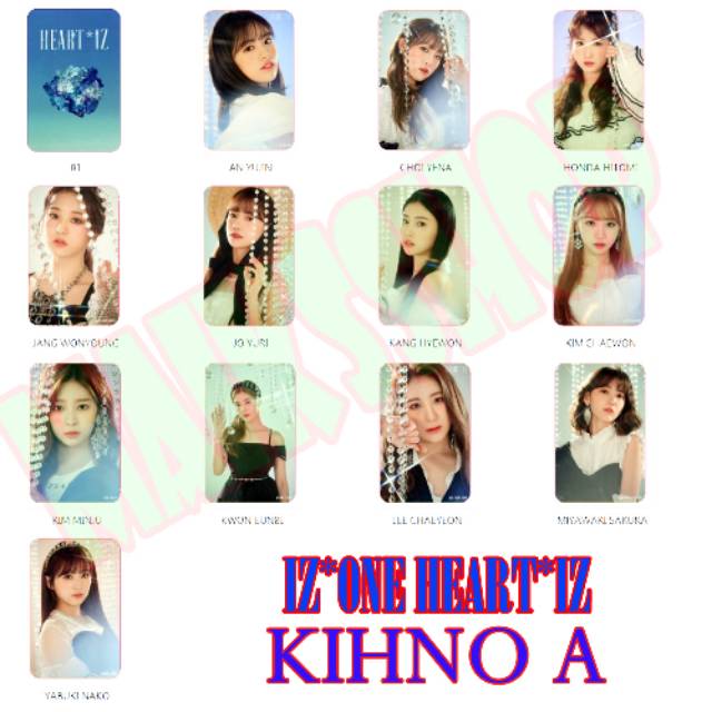 Iz*one Izone Heart*iz Kihno Photocard Kpop