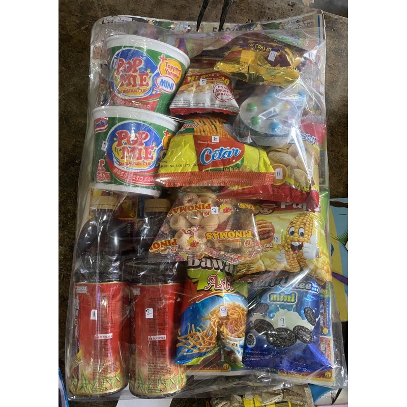 lotre makanan lotre snack lotre jajan lotre berhadiah indonesia snack paket jajanan murah